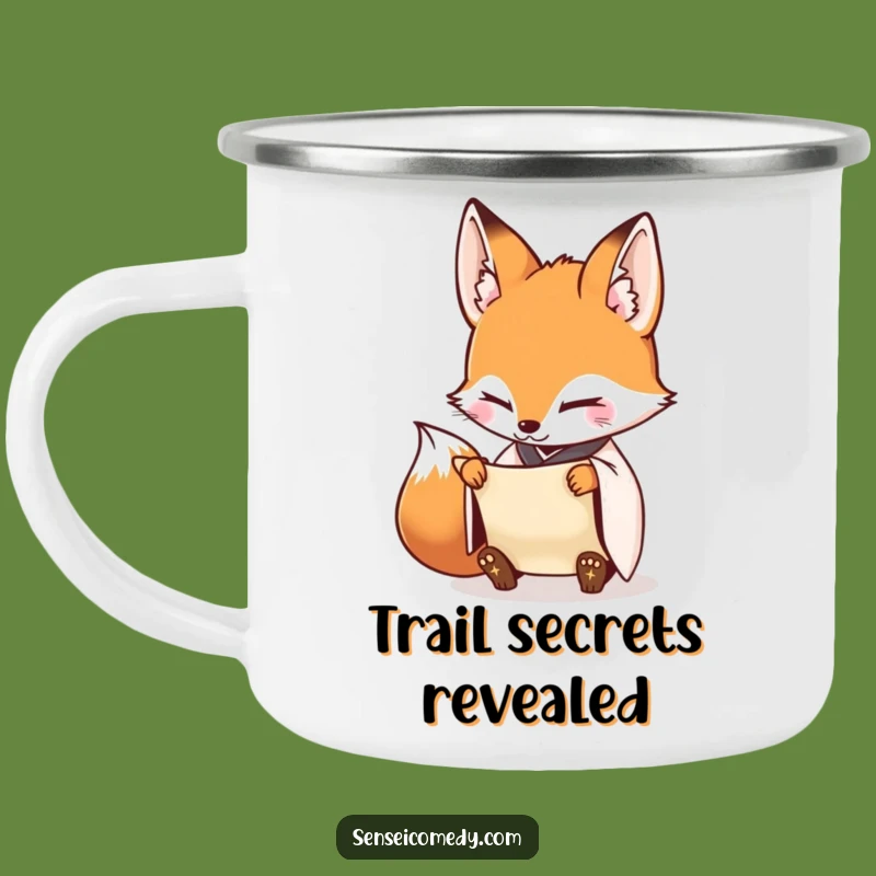 Funny Fox Sensei Camping Mug - Sip Diligently by the Fire