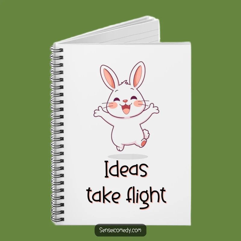Funny Rabbit Sensei Jump Notebook - Jot Down Ideas with Zest